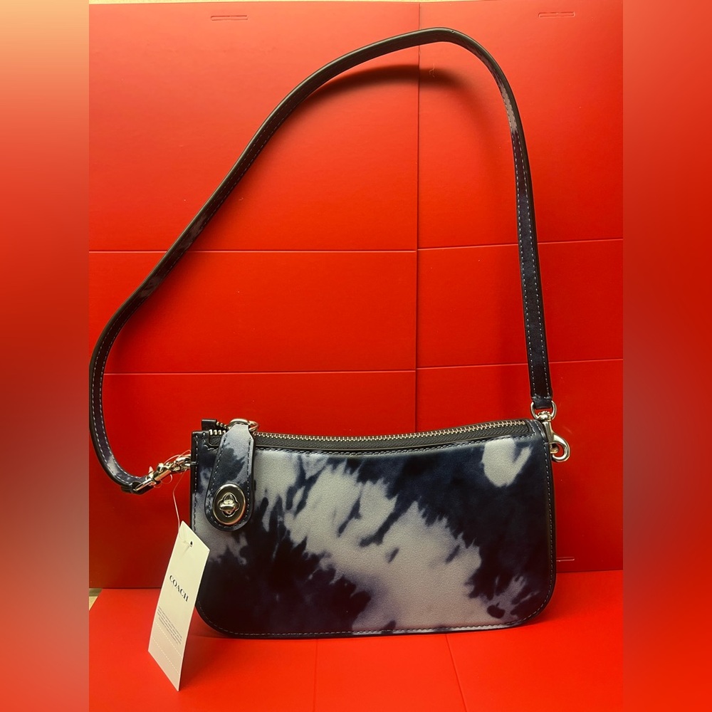 Coach Navy Tye Dye Penn shoulder bag